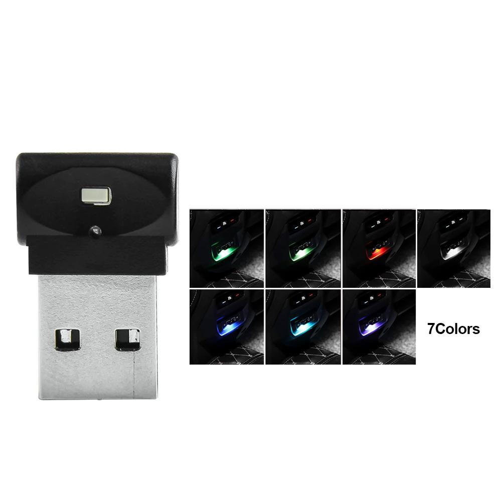 Car USB Interior Ambient Atmosphere Light Foot Lamp LED Signal Lights Auto Reading Lamp Decorations