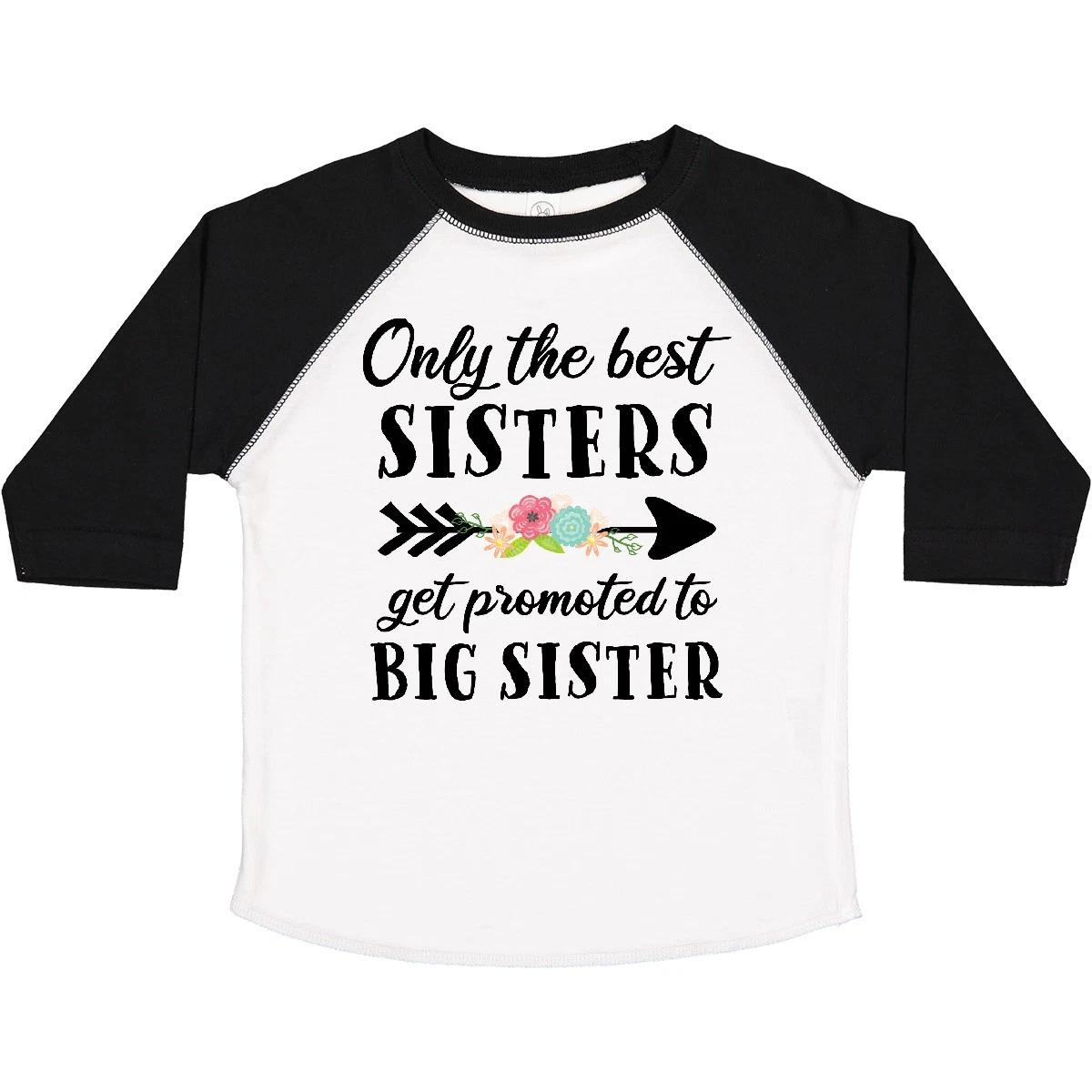 Inktastic Only The Best Sisters Get Promoted To Big Sister Toddler kids boys T-Shirt Arrow 120