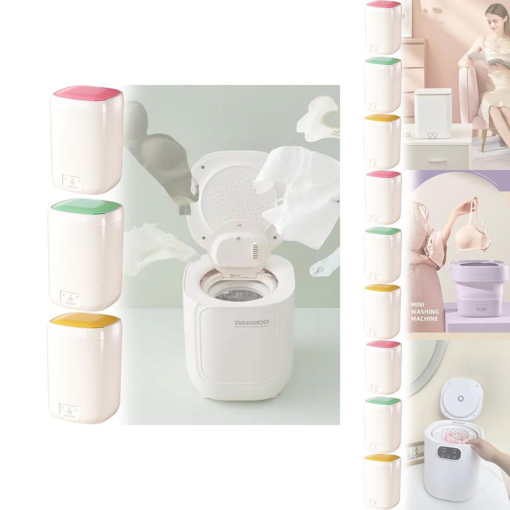 Kompakte halbautomatische Mini-Waschmaschine mit Timer für Zuhause und Reisen
