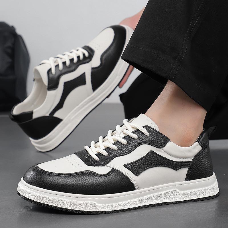 

Little white shoes men s color matching breathable thick sole 2025 summer thin new popular casual shoes dad shoes sports board shoes 44 белый
