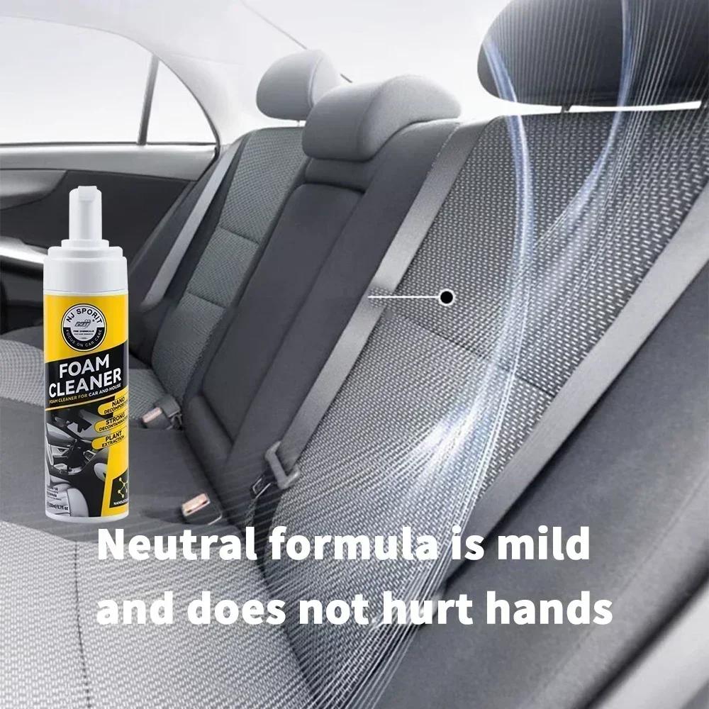 Car Interior Cleaner 200ml Interior and Dashboard Cleaner Multifunctional High Foam Car Cleaner Interior for Cars