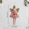 Christmas Decorations Ballet Angel Doll Plush Toy Cute Girl Ornament Tree Curtain Pendant Gift for Kids New Year