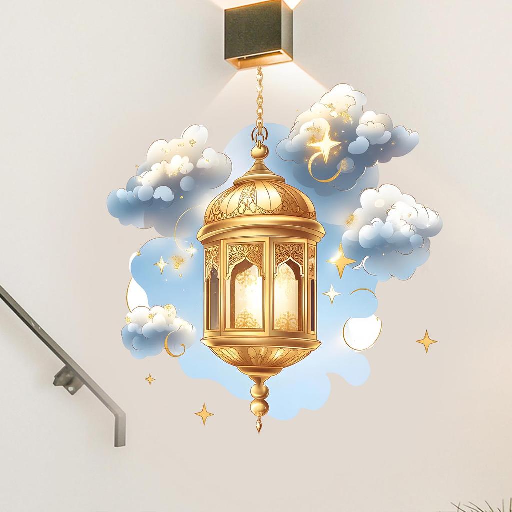 Festival Star Moon Hanging Pendant Lamp - Middle Eastern Home Decoration for Bedroom & Living Room
