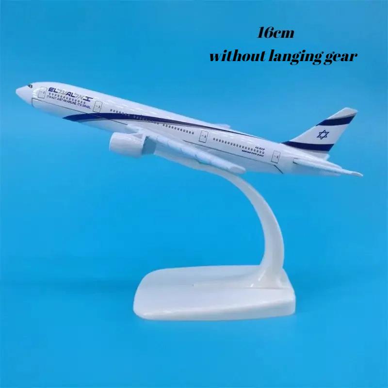 

16/20 см Литой Металл B-777-200 B787 El Al Авиалинии Самолет Израиль Модель Сплав Самолет С Подставкой Коллекция Дисплей белый