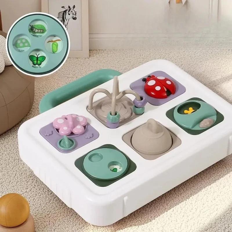 Multifunction Sensory Busy Board Education Toy Fine Motor Skills Fidget Toys Travel Toy Activity Board for Children Toddler
