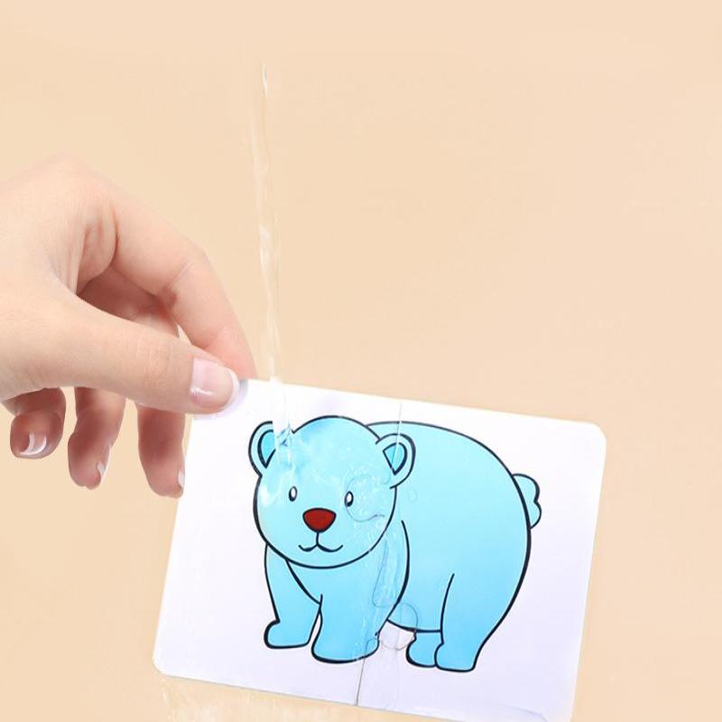 1 Set Educational Toys Kids Animal Puzzles For Toddlers Boys Girls Learning Animals Memory Card Matching Game