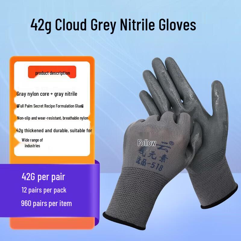 Nitrile Coated Work Gloves