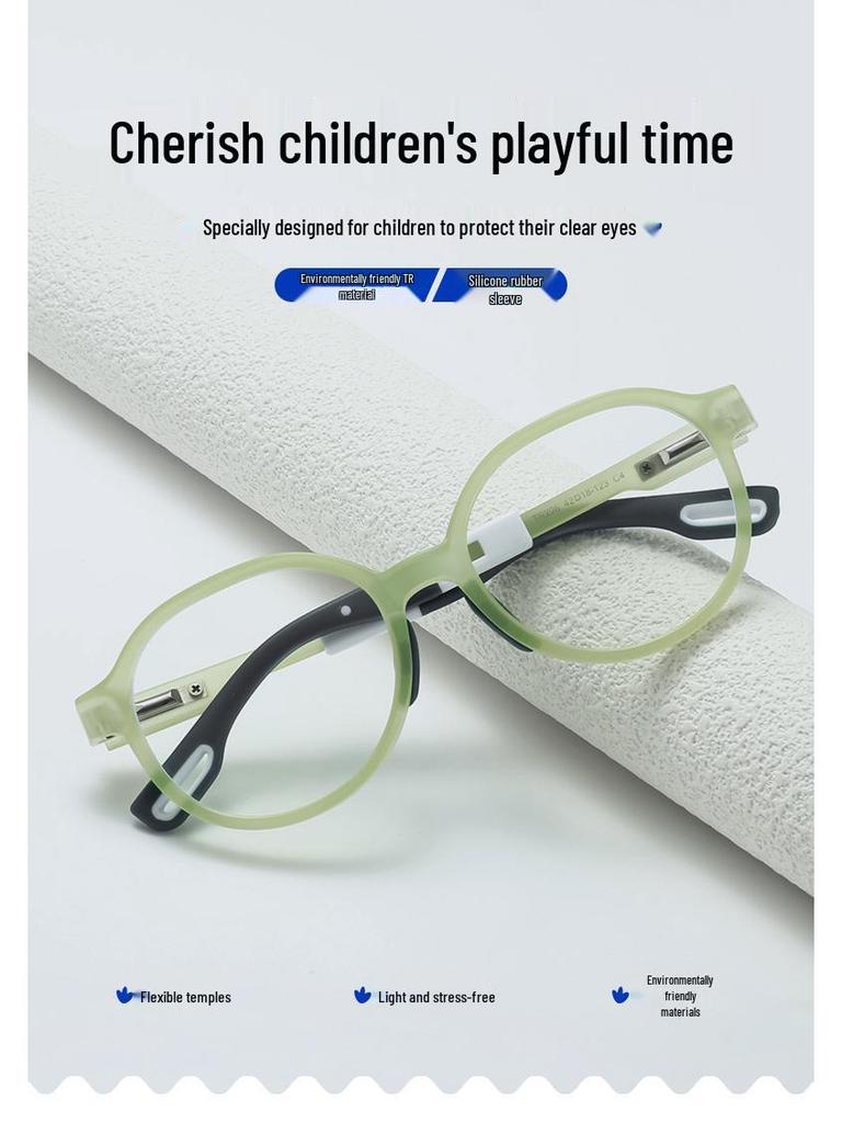 2024 Kids' Anti-Blue Light Myopia Glasses Frames for Ages 6-12