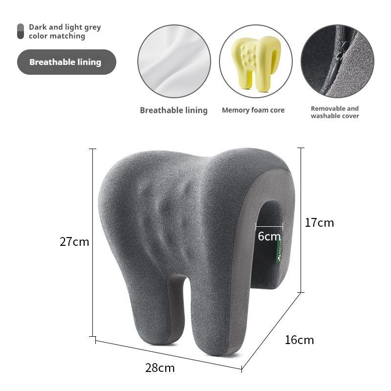 Office Chair Headrest Pillow Head Neck Shoulder Support Cushion Ergonomic Neck Rest Pillow Memory Foam Nap Sleeping Pillow