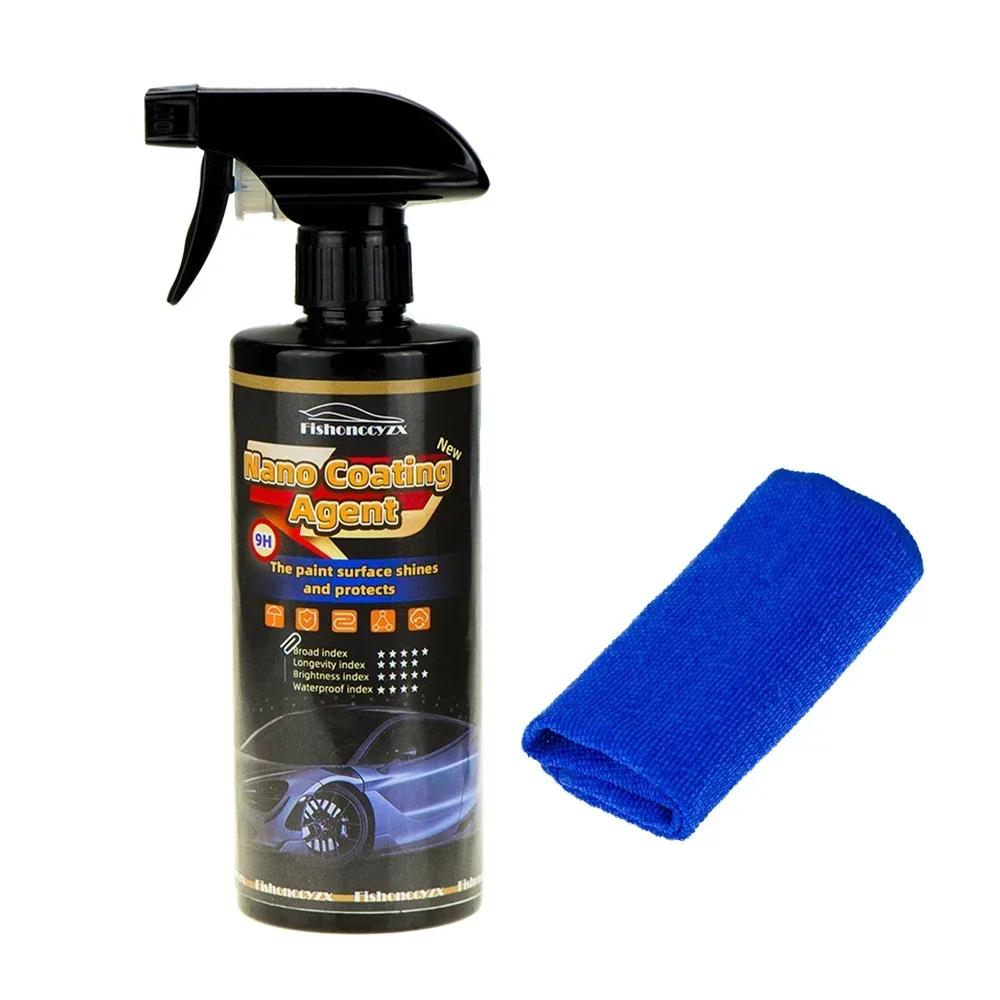 

Керамическое покрытие для автомобиля 1500 мл 9H Нано Жидкое стекло Плакированный кристалл Гидрофобный Водонепроницаемый Полировка краски Твердость Автомобильная полироль Воск