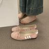 Fashion IPPEUM Ballet Sneakers Women Flats 2025 Summer New Round Toe Red Black Ballerina Shoes