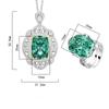 Women's Light Luxury Design Elegant Inlaid Zircon Pendant Necklace Ring Set Try Versatile And Small Niche Design Sense Set