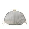 Elegant European Style Shell Bag With Chain Strap For Evening Party And Daily Use