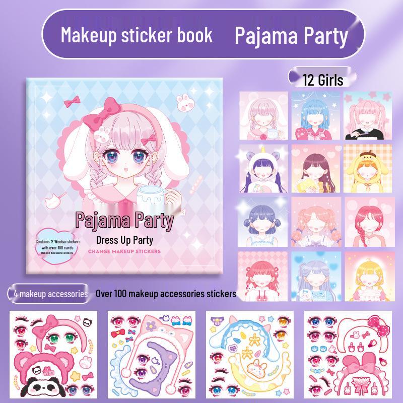 Kaba Bear Princess Dress-Up Stickers: Children's Ancient-Style Makeover & Character Stickers