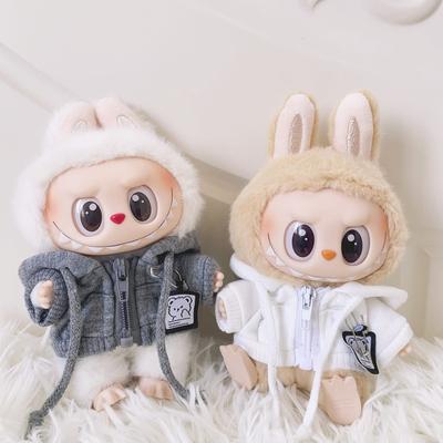 Lässiger Hoodie für 17cm Puppen Niedliche Puppenkleidung Mode Sweatshirt Jacke Reizendes Outfit Geschenke für Puppendekoration Zubehör