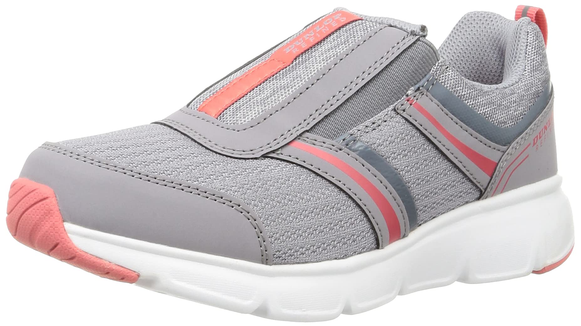 

Lightweight Walking Shoes 4E Wide Cushion Shock Absorption Zipper Easy to Wear Sneakers DC1503 Gray cm [Dunlop Refined] Women s 24.5 сірий колір