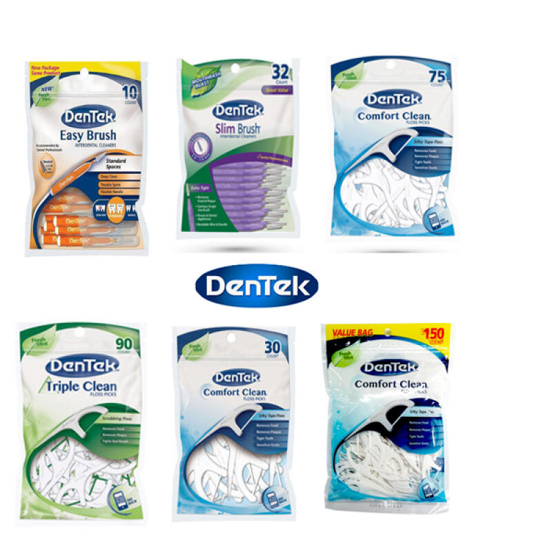 Detec Dental Floss Interdental Brush Oral Care Collection Dentec Comfort Clean Dental Floss 30 Pieces