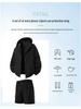 Couple's Outdoor Summer UV-Protection Hooded Ice Silk Sport Suit Set