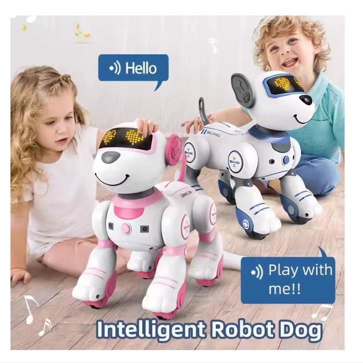 Intelligent Remote Control Robot Dog Electronic Stunt Voice Command Programmable Touch-sense Music Song Children's Toys for Boys