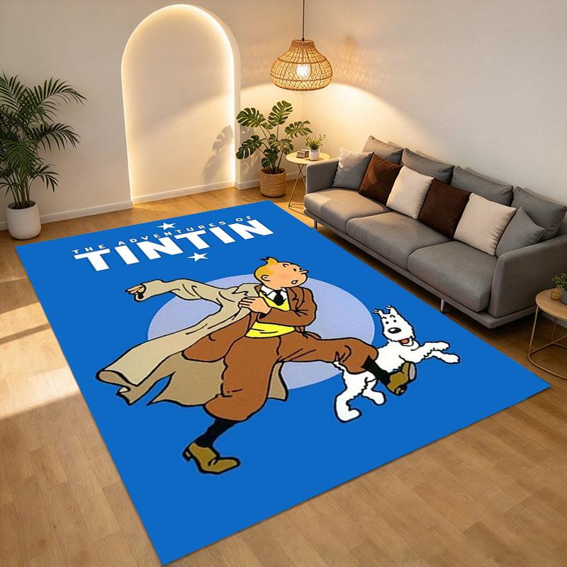 Tintin'S Quest Living Room Nonslip Area Rug Soft Carpet For Bedroom Game Playroom Sofa Office Home Decor Doormat Christmas Gift C926890