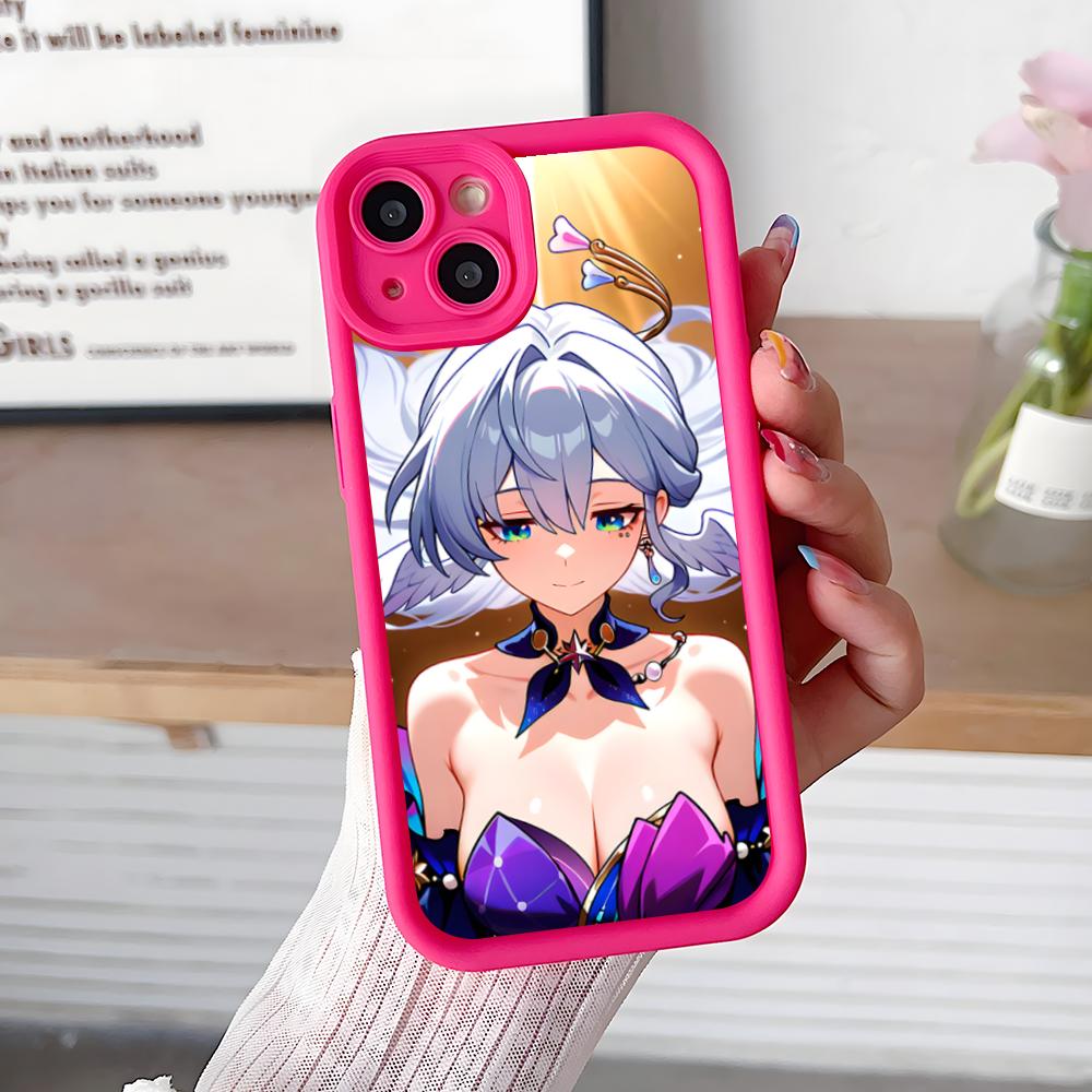 

HSR Robin Thicken TPU Mobile Phone Case for iPhone 17 16 15 14 13 12 11 Air Pro Max Plus Colorful Cover iPhone 16e