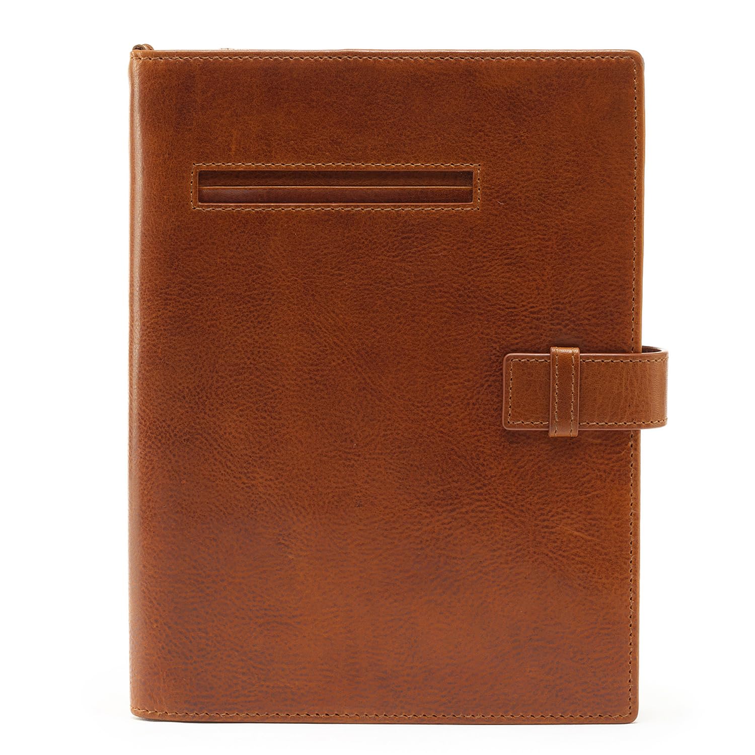 

Golbe Leather Planner A5 Size Vegetable-Tanned Cover, (Light Brown)