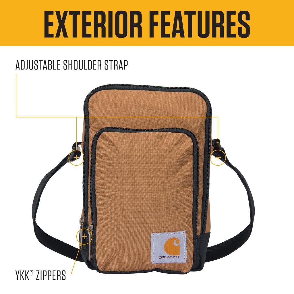 carhartt Crossbody Zip Sling Zipper Basil Bag, Durable, Adjustable, Bag, Closure, Unisex,