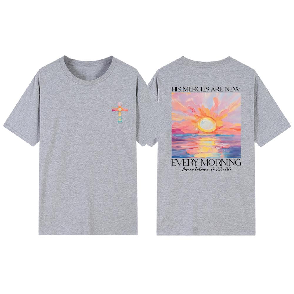 Religious T-shirt Christian Shirt Inspirational Tee Men Women Short Sleeve T-shirts Bible Verse Tops Unisex Graphic T Shirts