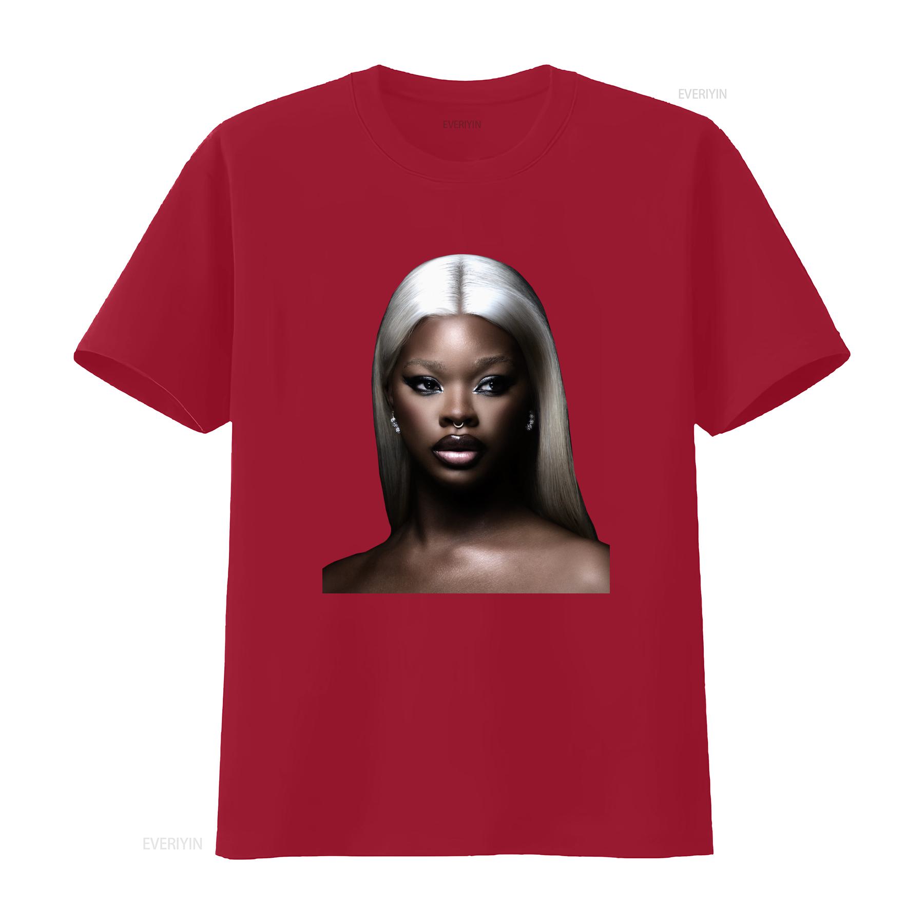 

JT Face Card T Shirt Jatavia City Girls Album vintage Washed Slightly Unisex Versatile homme fashion streetwear Stretched S