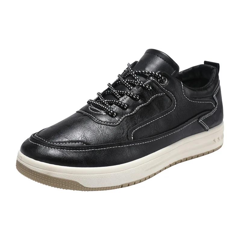 Designer's New Men's Casual Leather Shoes, Fashionable Men's Retro Leather, Casual Outdoor Hiking and Running Sports Shoes
