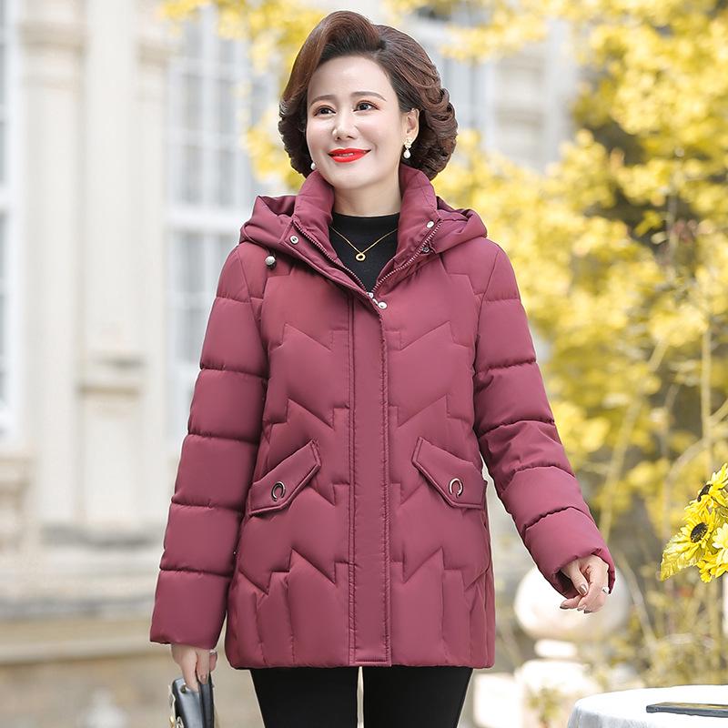 

Women s Stylish Winter Cotton Padded Jacket for Ages 50-70 – Slim-Fit Fleece-Lined Coat XL (100-115 lbs)
