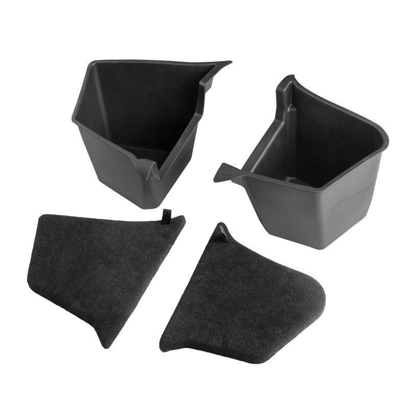 Tesla Model Y 2025 Juniper Rear Trunk Left Side Storage Box with Cover Organizer Partition Accessories