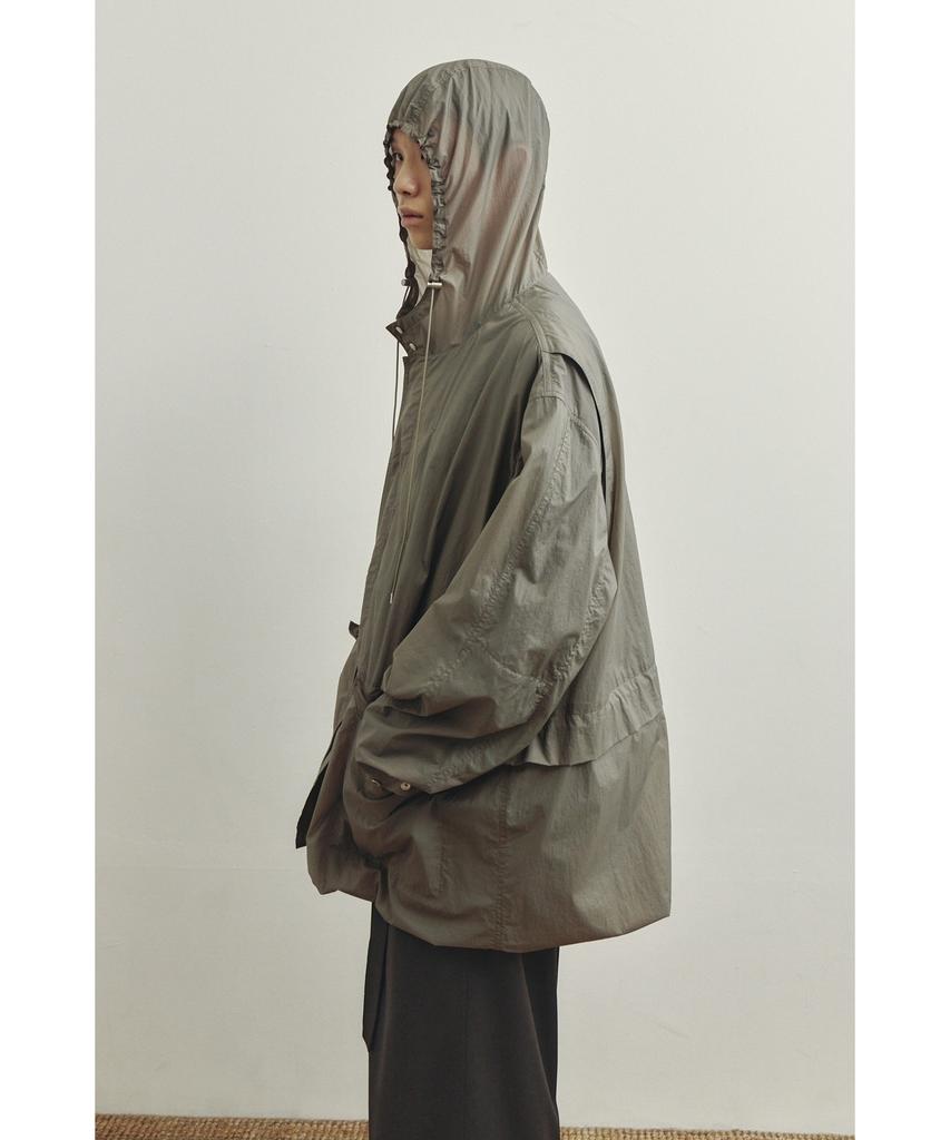 Youth Convertible Windbreaker Coat - Beige