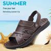 2025 Herren Sandalen mit dicker Sohle für Freizeit und Strand - Sommer Outdoor Schuhe für Mittelalte & Ältere