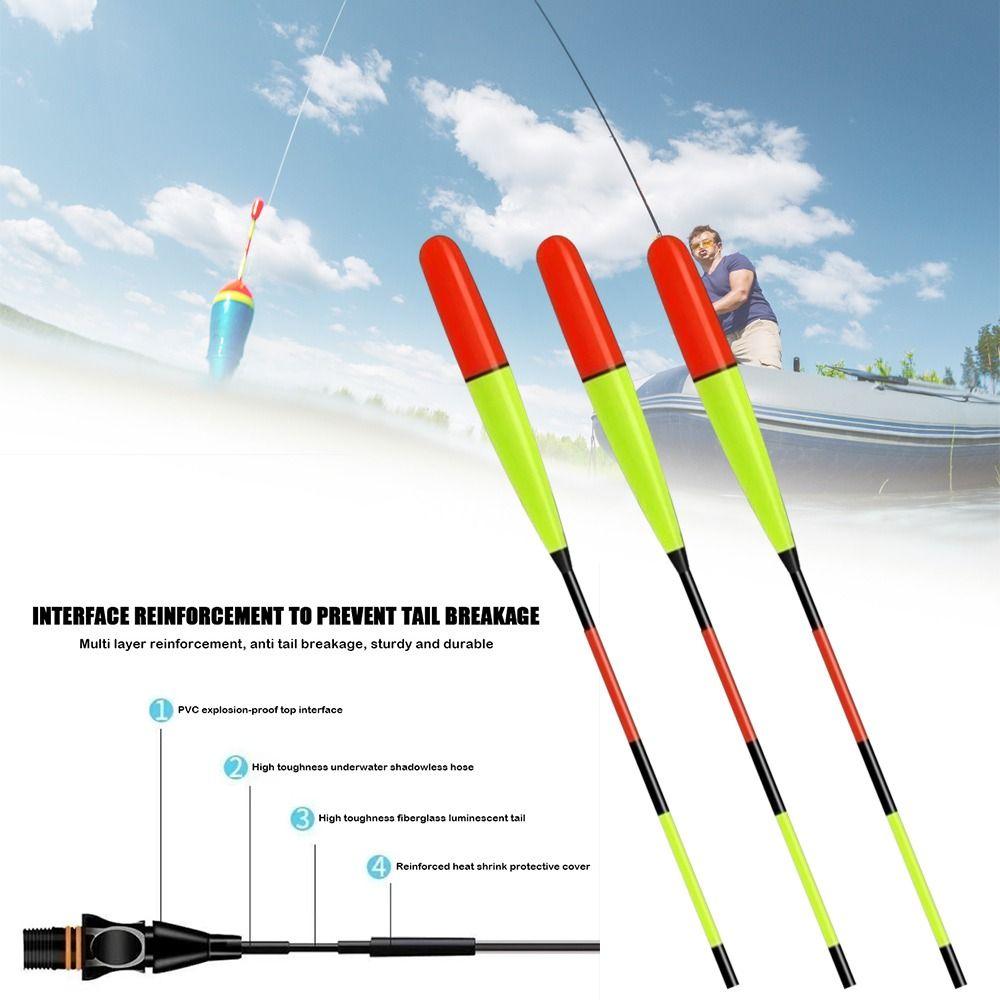 2pcs Ultra Sensitive LED Smart Float Luminous Electronic Float Luminous Float  Outdoor Fishing