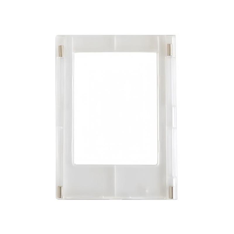 

1/5Pc Refrigerator Magnet 3-Inch Minimalist Photo Frame Transparent Acrylic Photo Card Display Refrigerator Decoration 1PCS