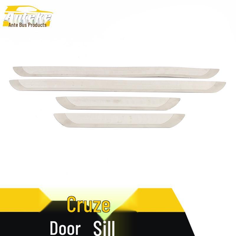 Cruze Stainless Steel Anti-Scratch Sill & Bumper Scuff Strips