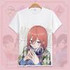 Vintage Washed The Quintessential Quintuplets Nakano Quintuplets Rom Com Anime Graphic T-shirt Men Printed Tee Summer Fashion Clothing Tops Streetwear