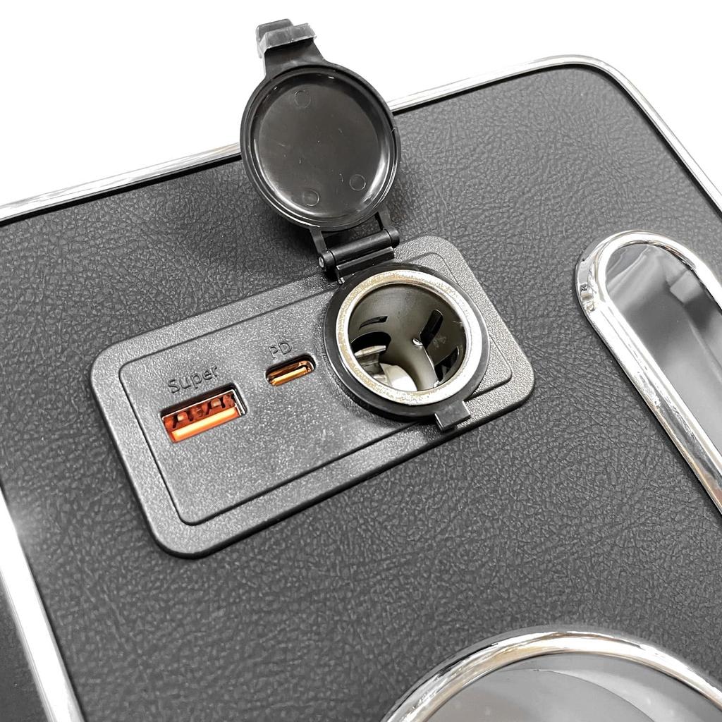 CGP Center Console for Atrai and Hijet Cargo Drink Smartphone USB Cigarette Lighter S700V/S710V, Holder, Holder, PD, USB-C, USB-A, Socket,