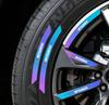 10/20 Sztuk Samochodowe Odblaskowe Naklejki na Koła Naklejki Ostrzegawcze na Opony Do 9 Ralliart EX ASX L200 Colt Outlander Pajero Lancer