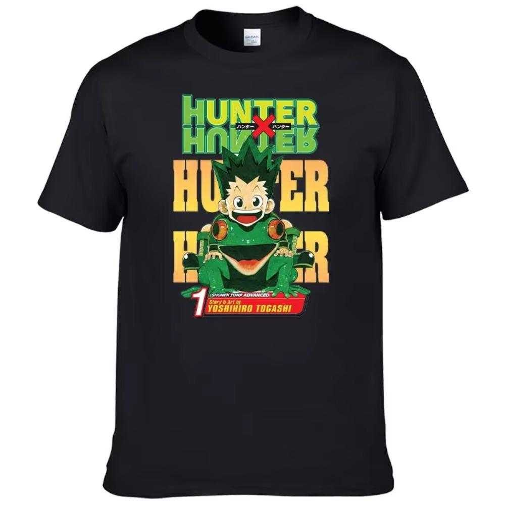 

Аниме Hunter X Hunter Аниме Футболка 2023 Лето Новая Хлопковая Футболка Повседневная Уличная Одежда Harajuku Повседневный Топ с Коротким Рукавом F128 XXXXXL чёрный