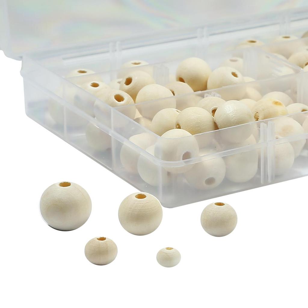 Original Wooden Beads&4-meter Elastic Thread Sleeve Box & Bone Bag Packaging