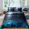 3D Ocean Waves Bedding Set Queen Size Soft Summer Sea Beach Duvet Cover Set Hawaiian Tropical Print Comforter Cover Pillowcases