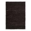Handmade Living Room Rug In Jute Cotton Chenille Black 120x170