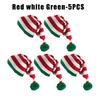 Christmas Unisex Knit Stocking Cap Euro Style Long Tail Pom Pom Elf Hat Festive Winter Accessory Gift