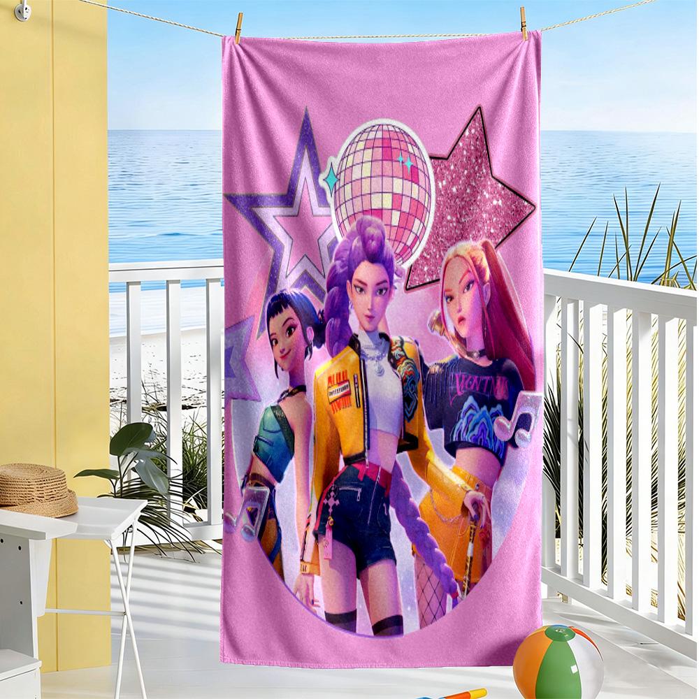 Huntress Power Squad Beach Towel Super Soft Microfiber Quickdry Fabric Comfortable Lightweight