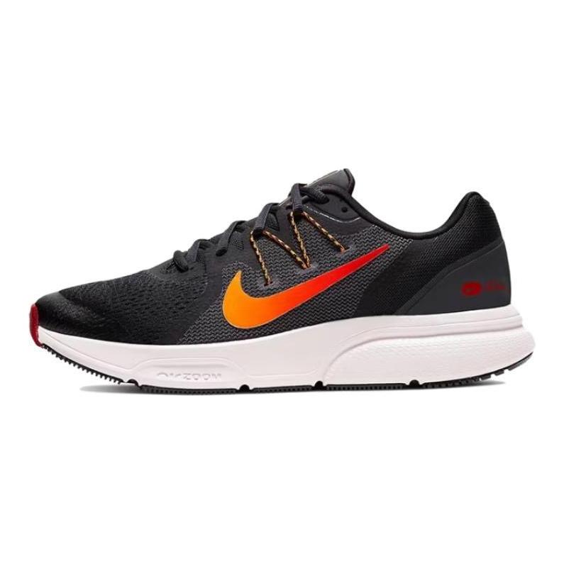 Nike Zoom Span 3 Cushioning, Wear Resistant Low Top Casual Running Shoes Unisex Black Red CQ9269-011