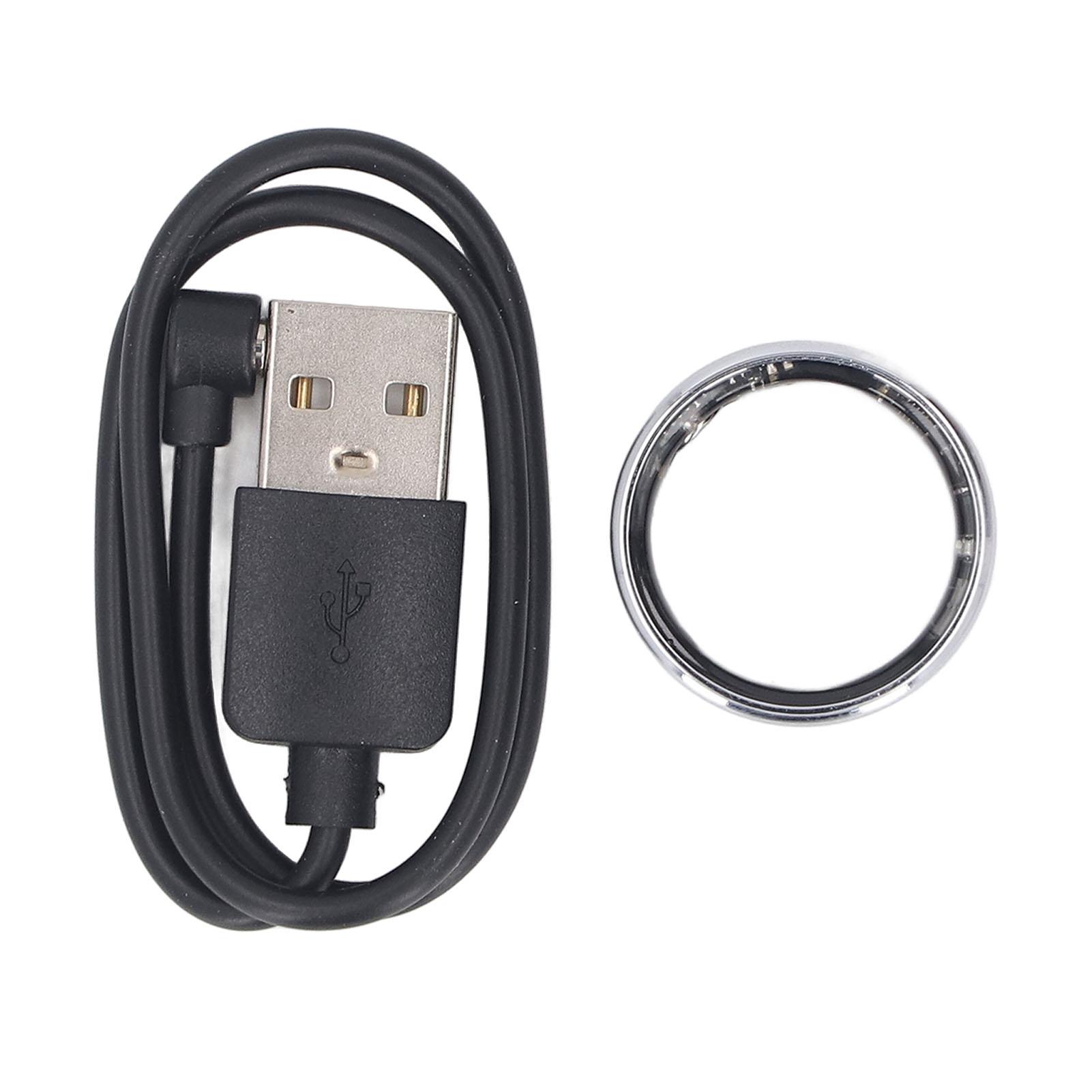 

Смарт-кольцо IP68 Водонепроницаемость Несколько спортивных режимов Счетчик шагов Отслеживание калорий Фитнес-трекер R Silver 12 Size: Inner Diameter