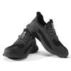 Holfredterse Men Steel Toe  Shoes Lightweight Anti-Static Breathable Anti-Smashing Protective Anti-Puncture Work Boots 605