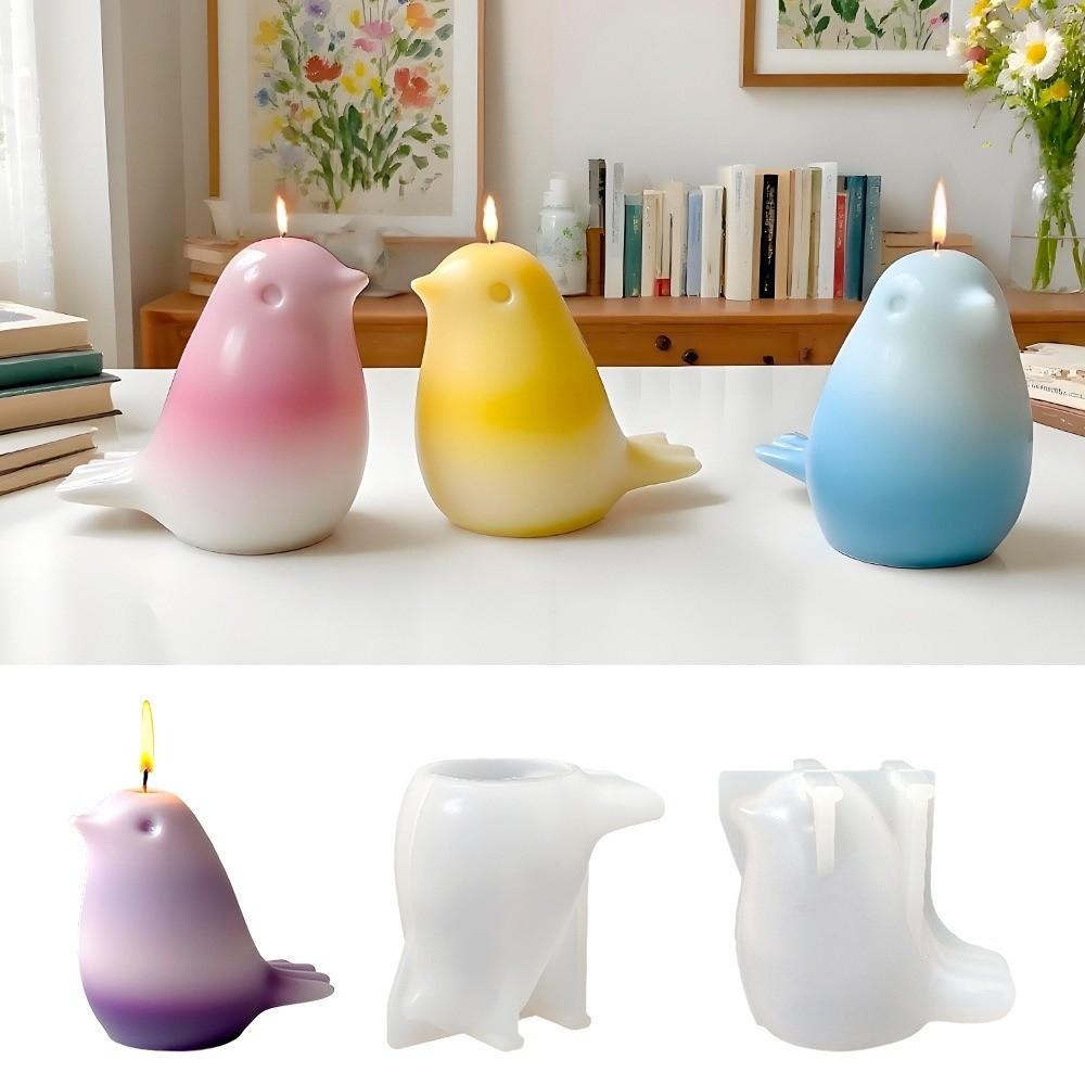 Silicone Silicone Candle Mold DIY Bird Mold New Animal Ornament Mold  Home Decoration